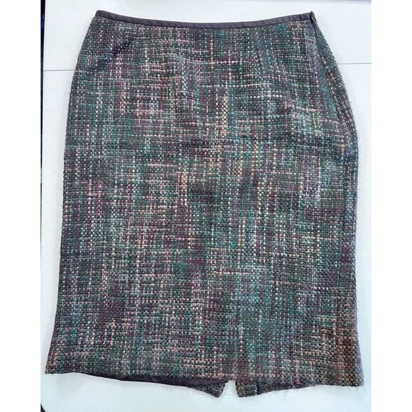 Apostrophe Wool Plaid Skirt Size 8 Wool Blend - Good‎ Condition Vintage - Picture 1 of 7